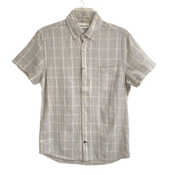 Taylor Stitch Other - Taylor Stitch The Short Sleeve Jack In Ash Gray Madras Plaid Mens XS NEW